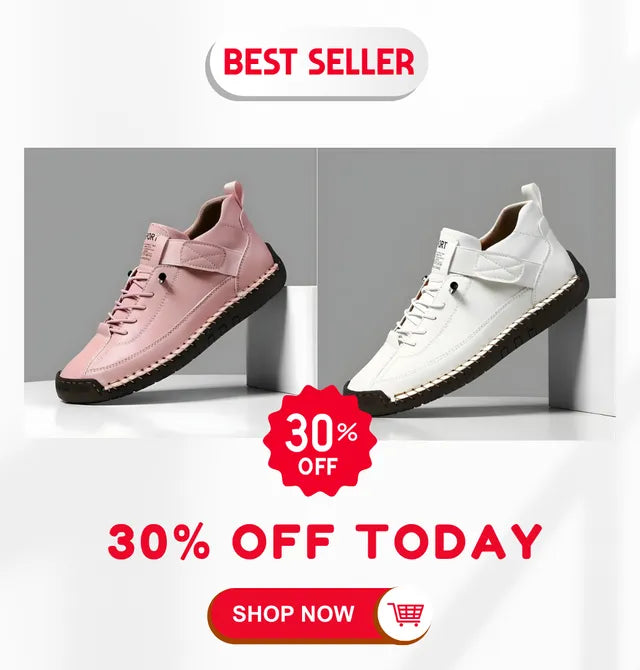 Women's Handmade Leather Orthopedic Comfy Shoes